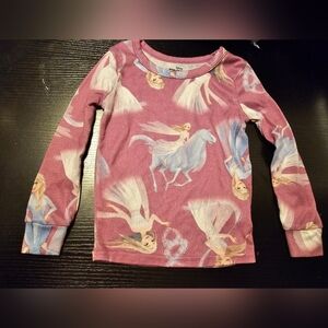 Disney Pink Long Sleeve Tee‎ with Frozen Print Size 6